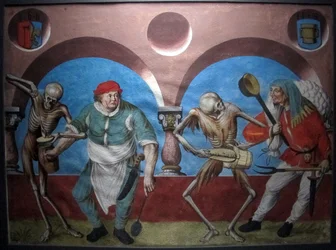 Kopie van de verloren dodendans van M. Manuel van de Dominicaanse begraafplaats van Bern (1512-20)